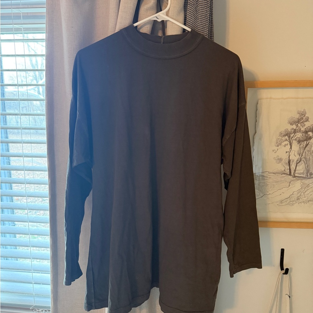 We The Free Dark Gray Long Sleeve Shirt